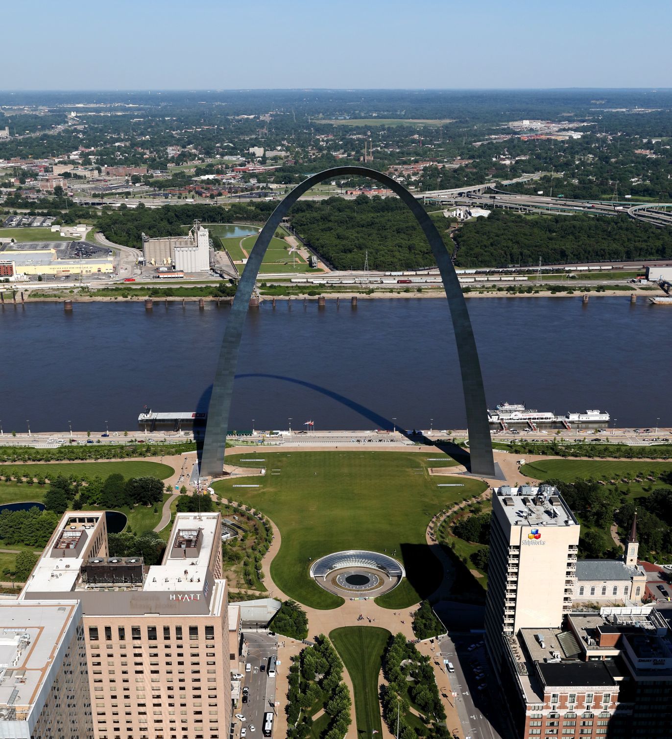 St. Louis Arch and redesigned entrance